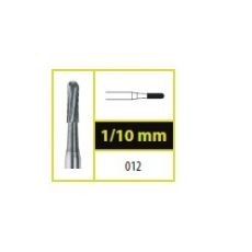 Tvrdokovový vrtáček fisura zaoblená, křížový řez 1,2mm (10ks v balení)