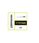 Tvrdokovový vrtáček fisura, křížový řez 0,8mm (10ks v balení)