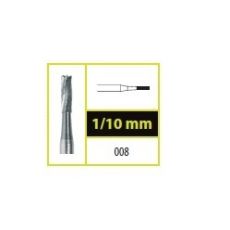 Tvrdokovový vrtáček fisura, křížový řez 0,8mm (10ks v balení)