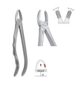 Kleště extrakční s anatomickou rukojetí horní molárové levé fig. 18
