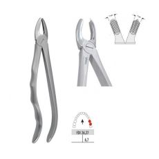 Kleště extrakční s anatomickou rukojetí horní molárové levé fig. 18