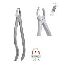 Kleště extrakční s anatomickou rukojetí horní molárové fig. 18A