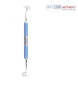 Srpek na zubní kámen oboustranný Soft-Line fig. 204S