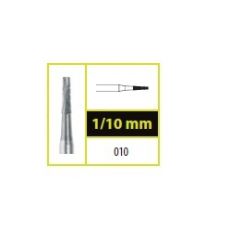 Tvrdokovový vrtáček fisura kónická, křížový řez 1,0mm (10ks v balení)